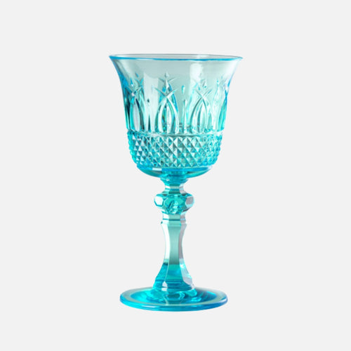 Nuova Italia Turquoise Acrylic Wine Glass