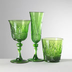 Nuova Italia Green Acrylic Wine Glass