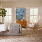 Como Scalloped Urn - Marbleized Acrylic