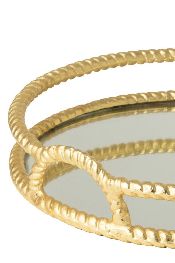 Gold Aluminium Tray – Large Decorative Home Accessory