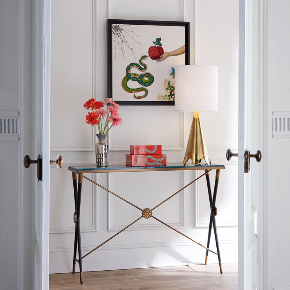 Small Eden Lacquer Box - Serpent Design Storage Decor