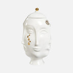 Gilded Frida Urn - Gold Porcelain Vase