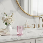 Countertop Crystal Glass Toothbrush Holder