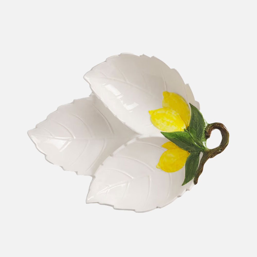 Lemon Collection Hand-Painted Ceramic Starter Dish No. 3