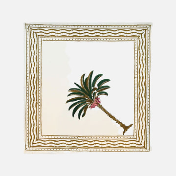 Hand-Printed Cotton Napkins – Set of 2, 40 × 40 cm