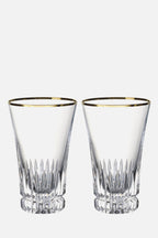 Grand Royal Gold Tall Glass, Set 2 pcs for Home