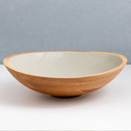 Madras Oversized Mango Wood Bowl – Taupe