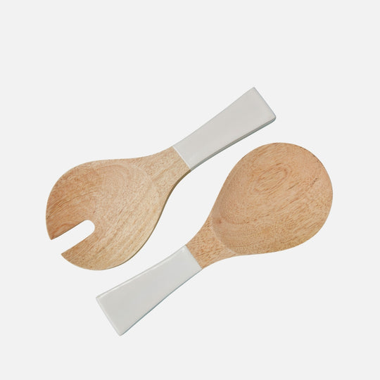 Madras Short Wooden Serving Cutlery Set