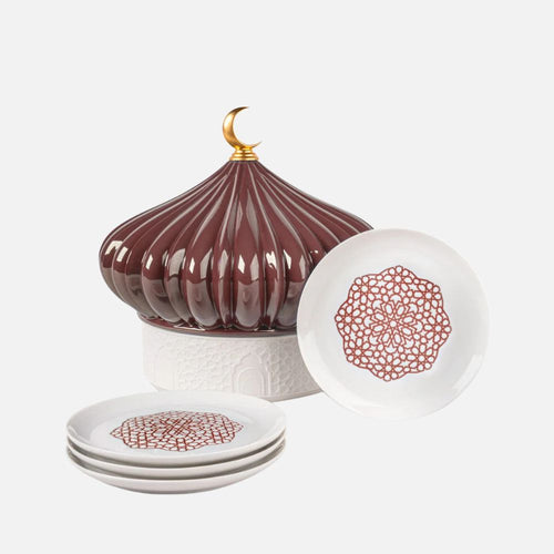 Majestic Nights box with plates (garnet)