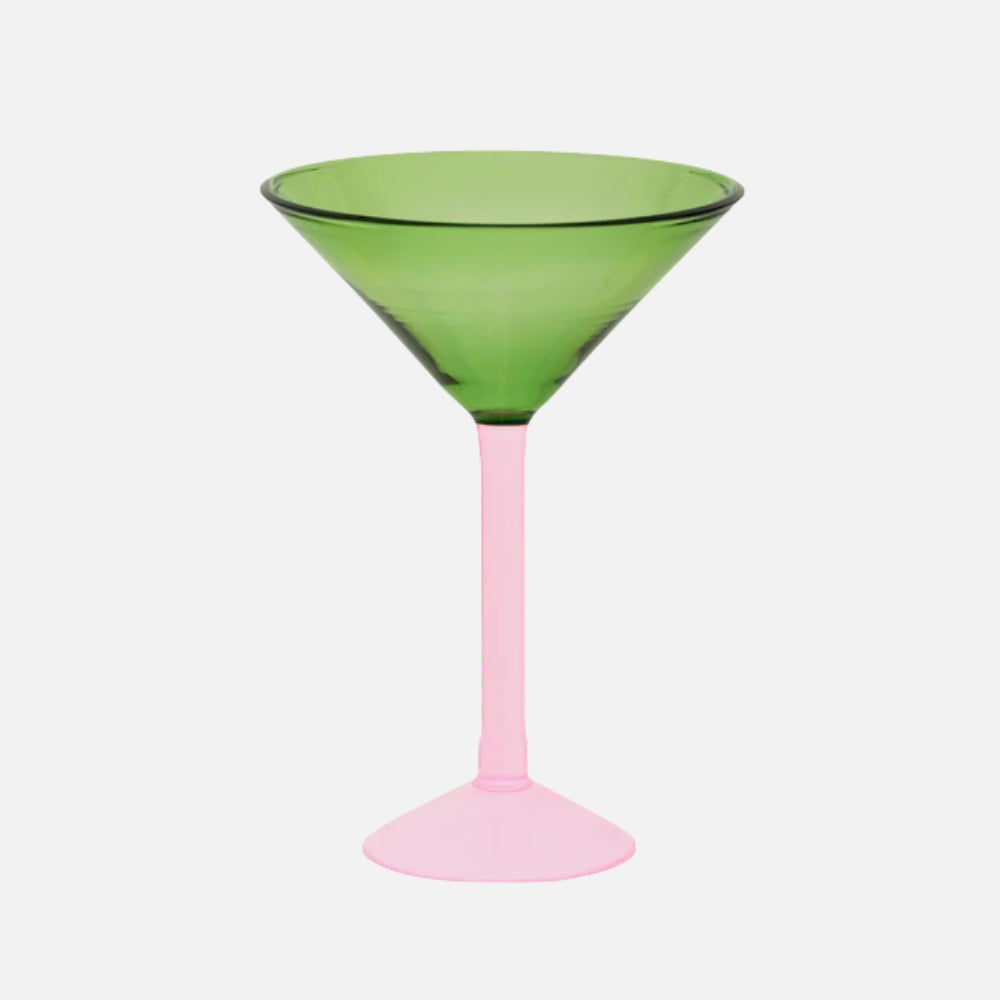 Martini Cocktail Glass Set of 2 – Multi Color Gift Pack