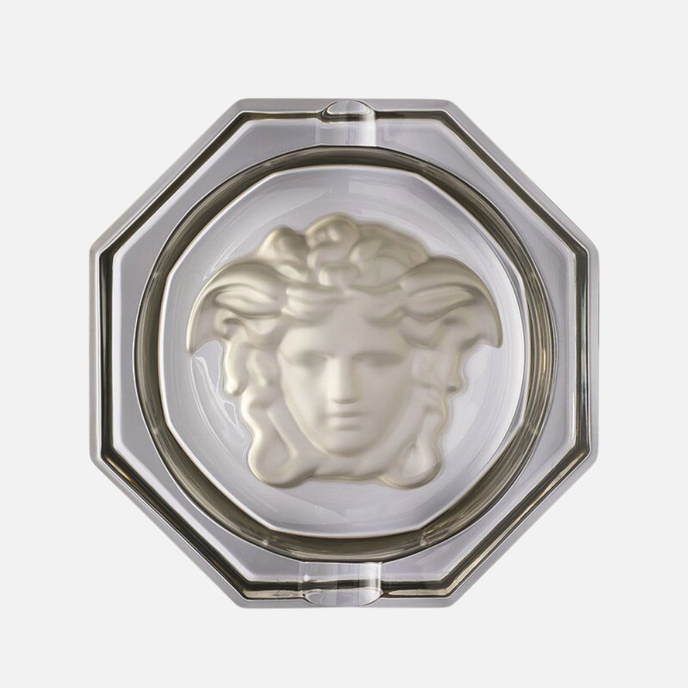 Medusa Lumière Haze Ashtray – Smoky Grey, 16 cm