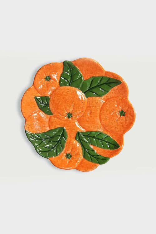 Orange Plate, 23.5cm