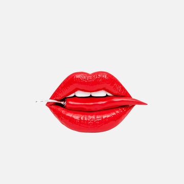 Mouth Red With Red Pepper