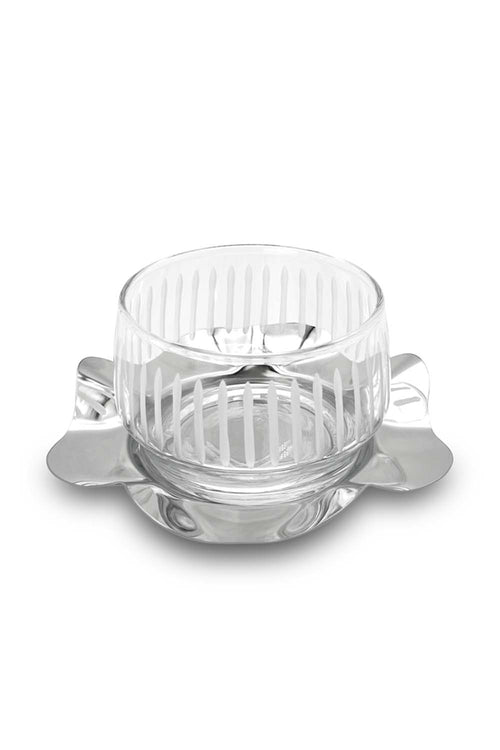 Petal Dessert Cups, Silver, Set of 6