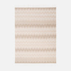 Plaid Gessetti 130x190 cm in wool blend zig zag