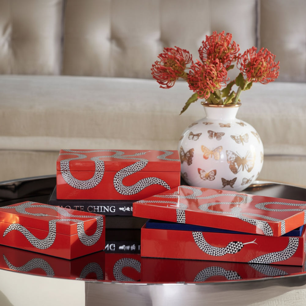 Botanist Round Butterfly Vase - Gold Porcelain Accent