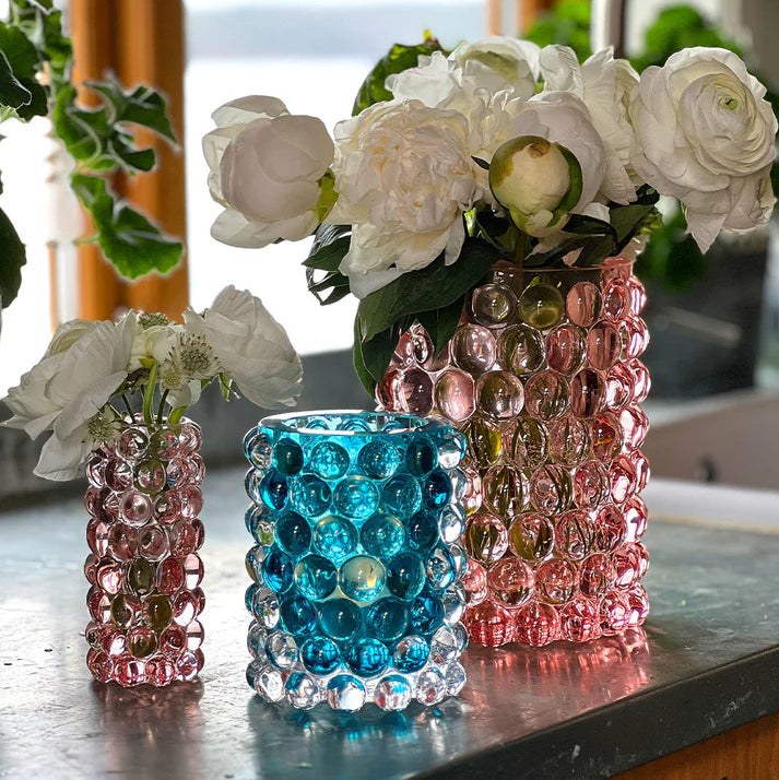Hurricane Boule Large Rosé – Hand-Blown Glass Lamp & Vase