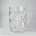 Hurricane Crystal Lamp Large – Clear Hand-Cut Crystal