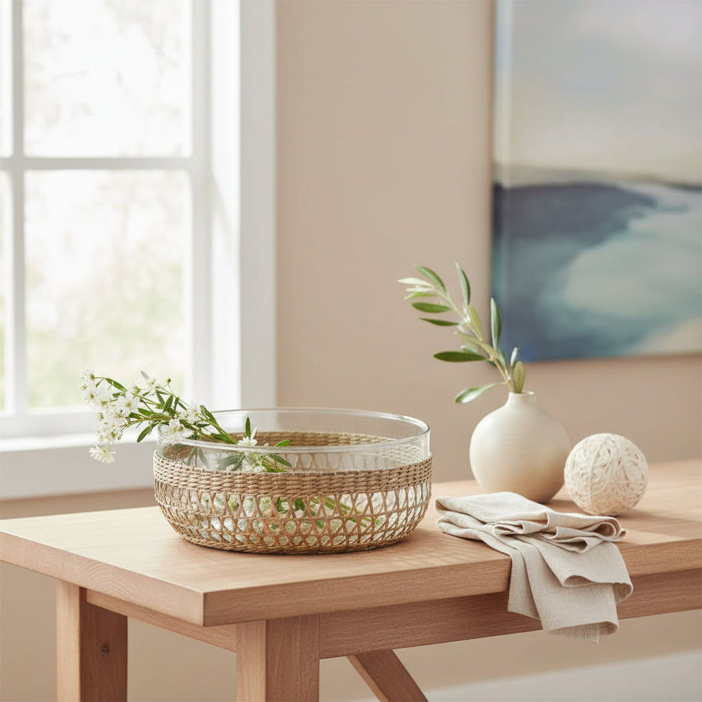 Seagrass Cage Extra Large Bowl – Handwoven