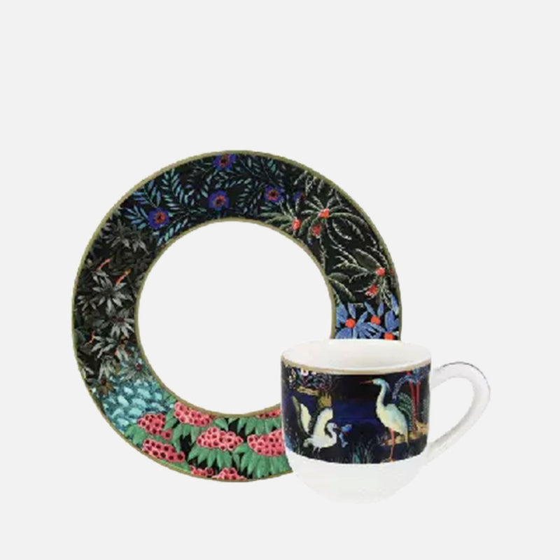Jardin Du Palais Espresso Cup and Saucer, 80ml, Set of 2