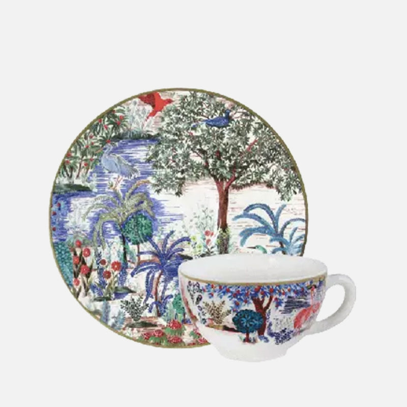 Set of 2 Tea Cups & Saucers - The Palace Garden (16 cl - Ø 15.2cm)