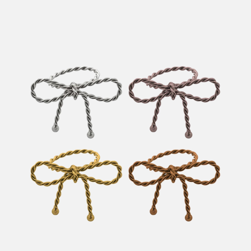 Set of 4 Napkin Holders Bow 4 Finishes