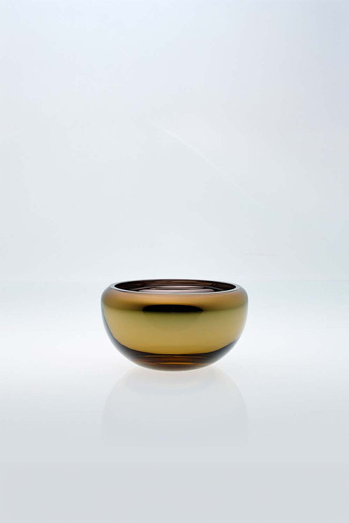 Trophy Small Round Bowl, 18cm, Amber