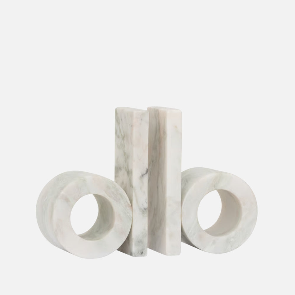 Marble Bookends Set – UNC Orlin Modern Design (Set of 2)