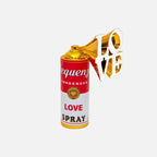 Sculpture "Lovespray" Gold Cm.