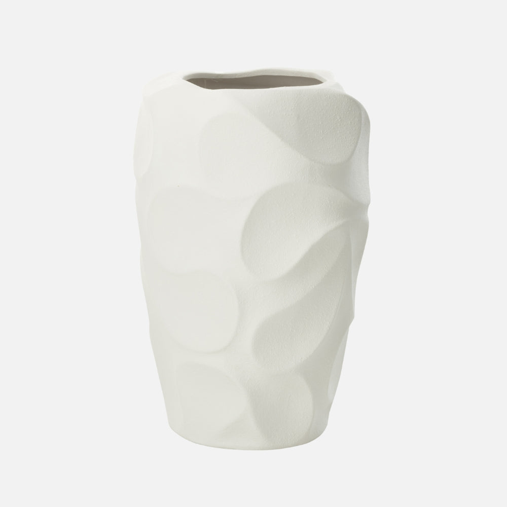 Vase Mirena Large Ceramic Decorative Clay Vase – White