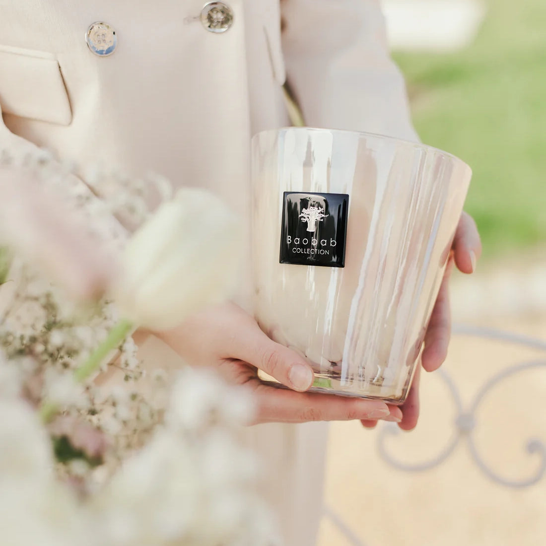 Baobab White Pearls Scented Candle – Max 24