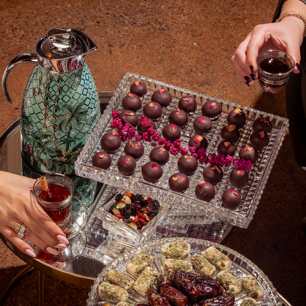 Amazonia 0.7L Thermos Silver Leaves Chrome for Home