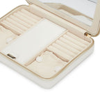 Maria Large Zip Case in White