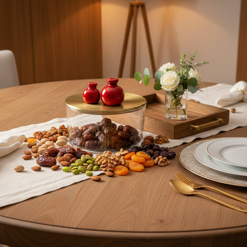 Candy Jar with Aluminium Lid – Red (Small)