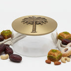 Candy Jar – Embossed Palm (Large)