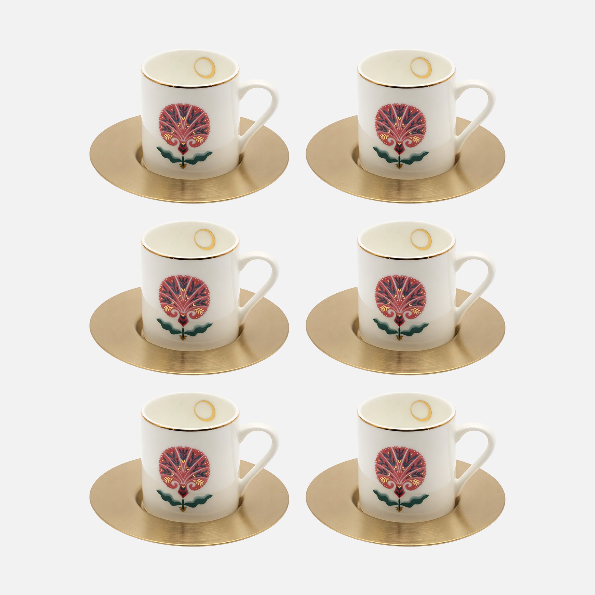 Sahara Rose Espresso Cups (Set of 6)