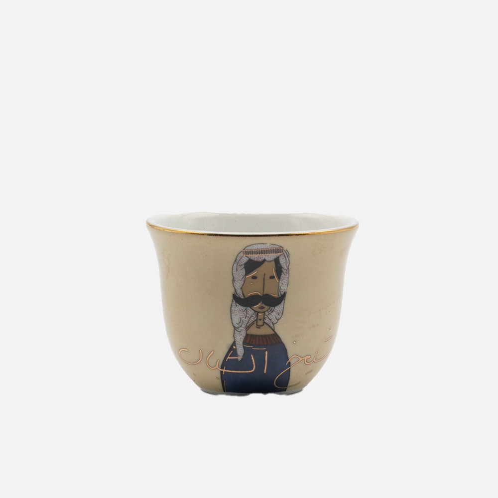 Cawa Cups Man Woman (Set Of 6)