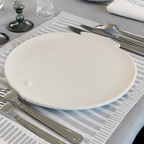 Waww La Table Locmaria fish-shaped ceramic plate by Yann Le Coadic, 27.5x27cm, alternative angle