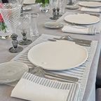 Waww La Table Locmaria fish-shaped ceramic plate by Yann Le Coadic, 27.5x27cm, shown with its gift box