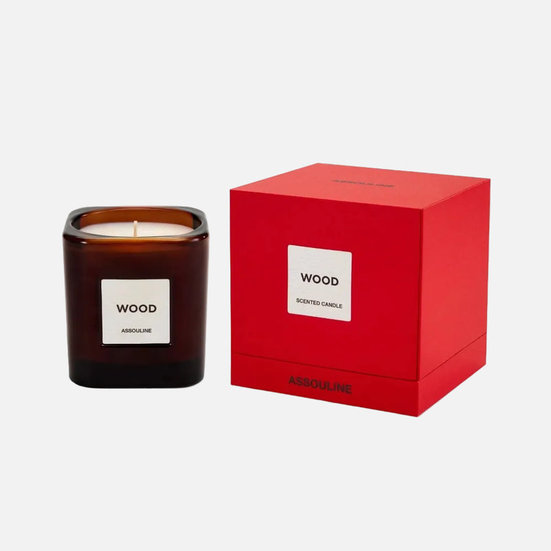 شمعة معطرة للسفر من مكتبة الخشب المنزلية