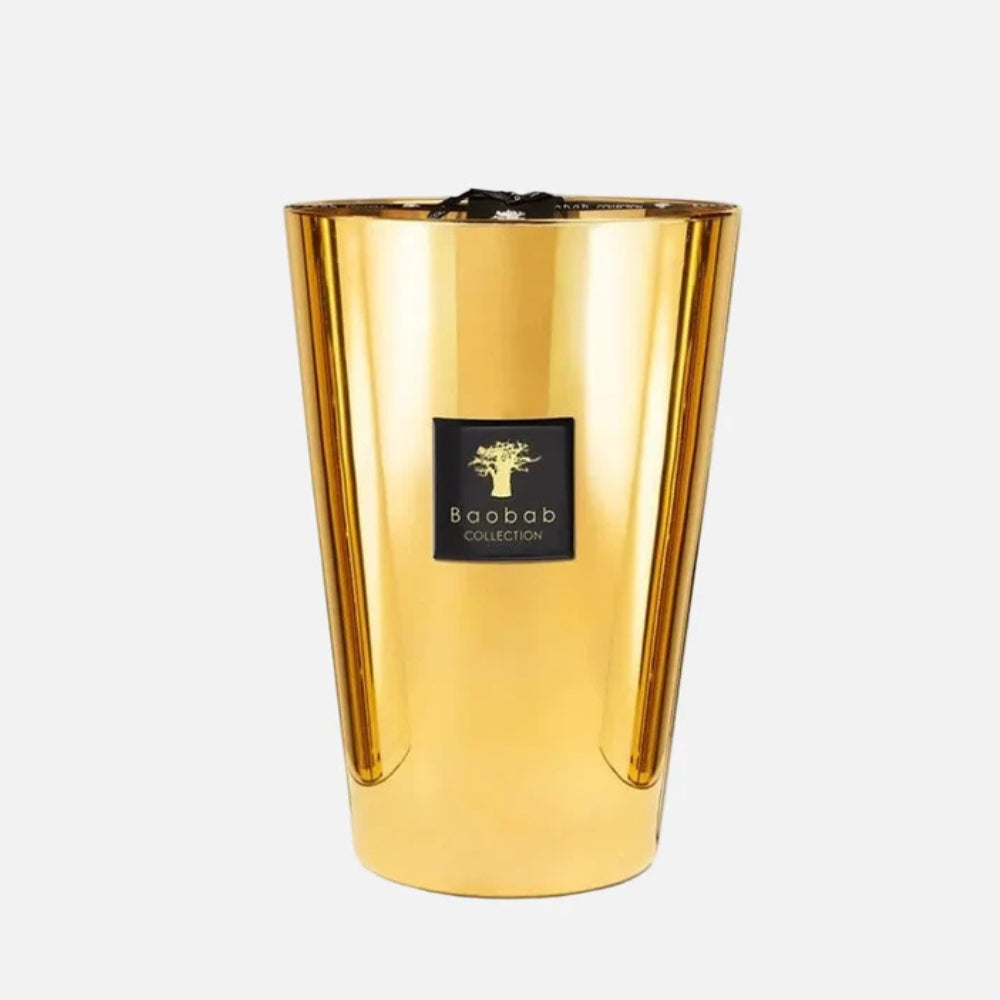 Baobab Collection Les Exclusives Aurum 7-wick scented candle in mouth-blown glass, 6.5kg, front view (2)