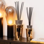 Baobab Collection Les Exclusives Aurum Totem reed diffuser, 5 litres, styled in a room setting
