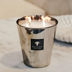 Baobab Collection Les Exclusives Platinum 4-wick scented candle in mouth-blown glass, 1.1kg, detail view