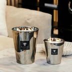 Baobab Collection Les Exclusives Platinum 4-wick scented candle in mouth-blown glass, 1.1kg, styled in a room setting (2)