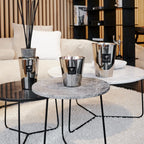 Baobab Collection Les Exclusives Platinum 4-wick scented candle in mouth-blown glass, 1.1kg, styled in a room setting