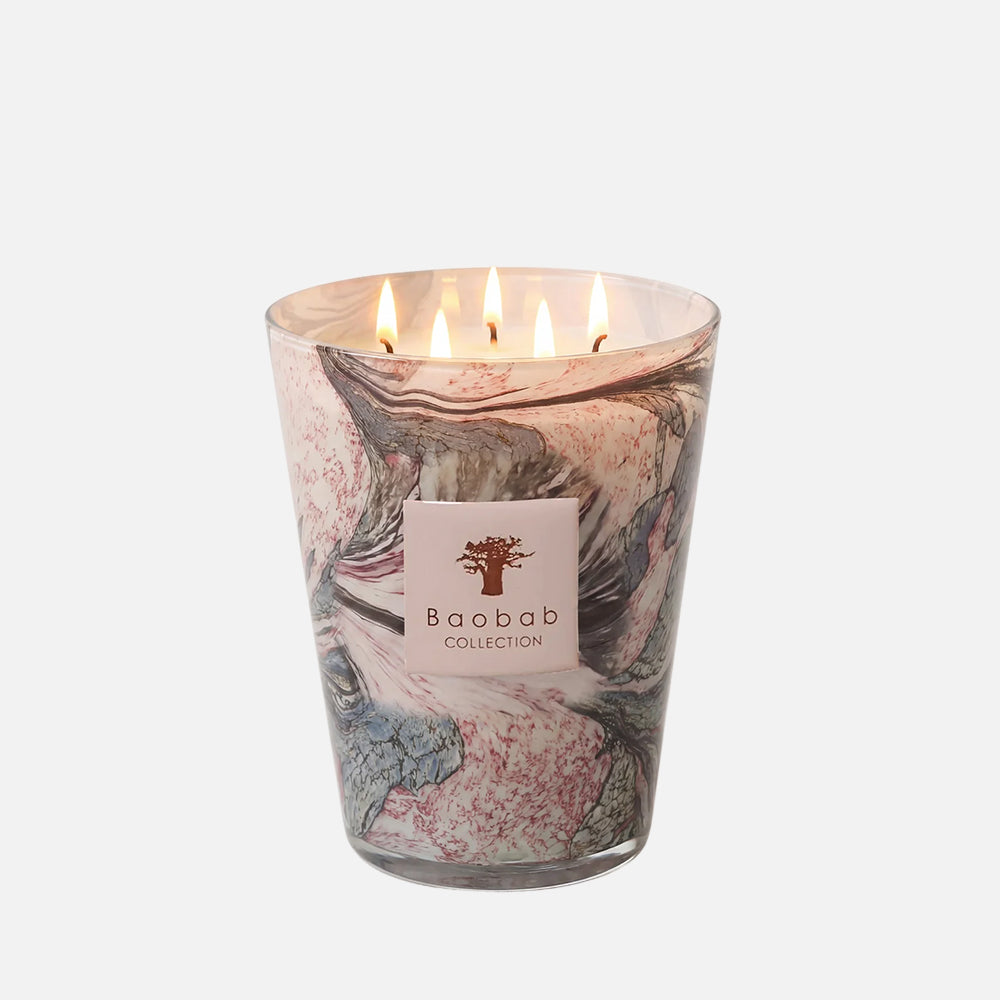 Baobab Collection Manon 5-wick scented candle in mouth-blown glass, 3kg, front view