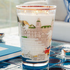 Baobab Collection Monaco 4-wick scented candle in mouth-blown glass, 500g, styled in a room setting (2)