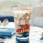 Baobab Collection Monaco 4-wick scented candle in mouth-blown glass, 500g, styled in a room setting