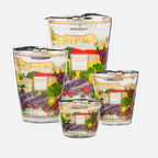 Baobab Collection Provence 4-wick scented candle in mouth-blown glass, 500g, viewed from above