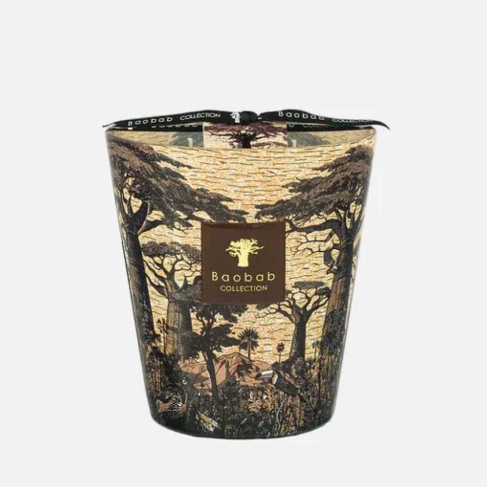 Baobab Collection Sacred Trees Mankono 4-wick scented candle in mouth-blown glass, 1.1kg, front view (2)